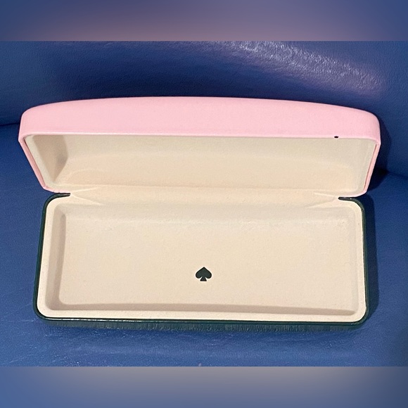 Kate Spade hard-case, clamshell eyewear case, pink and green - Picture 7 of 15
